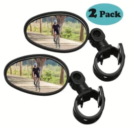 2/1pcs Universal Handle Bike Rear Mirrors 360 Degree Rotation Bicycle Riding Rearview Mirrors for Mountain Bike Electric Scooter