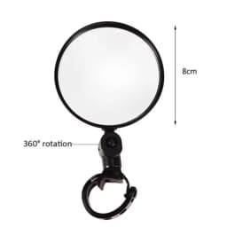 2/1pcs Universal Handle Bike Rear Mirrors 360 Degree Rotation Bicycle Riding Rearview Mirrors for Mountain Bike Electric Scooter