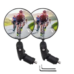 2PCS Universal Bicycle Rearview Mirror Adjustable Rotate Wide Angle Handlebar Mirror For MTB Road Bike Accessories
