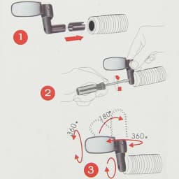 2Pcs/Pack Bike Rearview Mirror Wide Angle Rotating Handlebar Mount for Road Mountain Bicycle Accessories Cycling Safety
