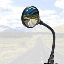1PC Bicycle 360 Degree Rotation Adjustable Hose Rearview Mirror Super Light and Easy To Remove Reflective Handlebar Mirror