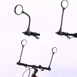 1PC Bicycle 360 Degree Rotation Adjustable Hose Rearview Mirror Super Light and Easy To Remove Reflective Handlebar Mirror