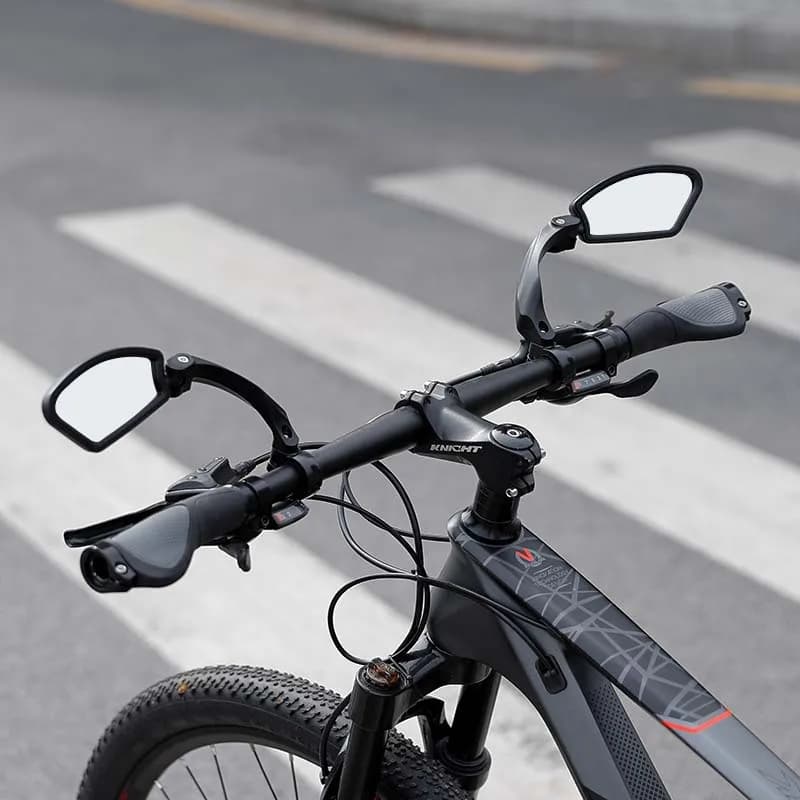 Stainless Steel HD Lens Bike Rear VIew Mirror 360° Rotatable MTB Rear Mirror Widen Big View Road Bicycle Mirror Bike Accessories