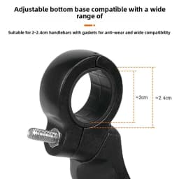 Stainless Steel HD Lens Bike Rear VIew Mirror 360° Rotatable MTB Rear Mirror Widen Big View Road Bicycle Mirror Bike Accessories