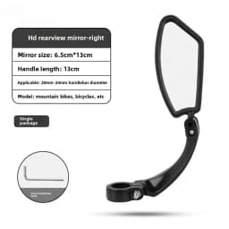 Stainless Steel HD Lens Bike Rear VIew Mirror 360° Rotatable MTB Rear Mirror Widen Big View Road Bicycle Mirror Bike Accessories