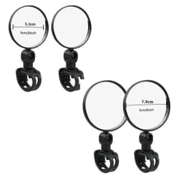 1-4pcs Bicycle Rearview Mirror 360 Degree Rotation Auxiliary Convex Mirror Handlebar Mount Cycling Bike Rear View Mirrors