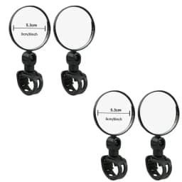 1-4pcs Bicycle Rearview Mirror 360 Degree Rotation Auxiliary Convex Mirror Handlebar Mount Cycling Bike Rear View Mirrors