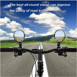 1-4pcs Bicycle Rearview Mirror 360 Degree Rotation Auxiliary Convex Mirror Handlebar Mount Cycling Bike Rear View Mirrors