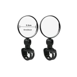 1-4pcs Bicycle Rearview Mirror 360 Degree Rotation Auxiliary Convex Mirror Handlebar Mount Cycling Bike Rear View Mirrors