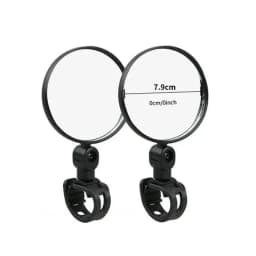 1-4pcs Bicycle Rearview Mirror 360 Degree Rotation Auxiliary Convex Mirror Handlebar Mount Cycling Bike Rear View Mirrors