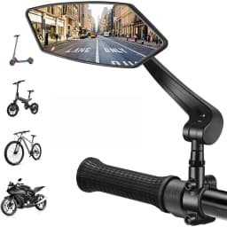Bike Rear View Mirror Reflector Adjustable Rotatable Handlebar Mirror Clear Rearview Electric Scooter Cycling Bicycle Accessorie