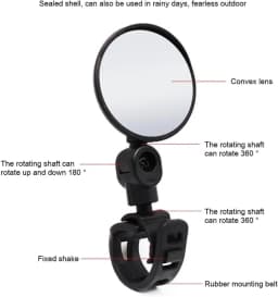 Universal Rear View Mirror for Electric Scooter Rearview Mirrors for Accessories for Scooter Adjustable Bikes
