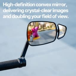 Mountain Bike Handlebar End Rearview Mirror Adjustable Wide-Angle Convex Cycling Mirror Bar-End Insert Bicycle Safety MTB Part