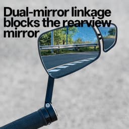 Mountain Bike Handlebar End Rearview Mirror Adjustable Wide-Angle Convex Cycling Mirror Bar-End Insert Bicycle Safety MTB Part