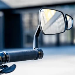 Mountain Bike Handlebar End Rearview Mirror Adjustable Wide-Angle Convex Cycling Mirror Bar-End Insert Bicycle Safety MTB Part