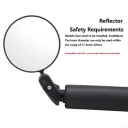 1-6PCS Universal Bicycle Rearview Mirror Adjustable Rotate Wide-Angle Cycling Handlebar Rear View for MTB Road Bike Accessories