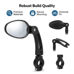 Bicycle Rearview Mirror Wide Range Adjustable Angle Reflector Scooter Bicycle Rearview Mirror Bicycle Handlebar Mirror