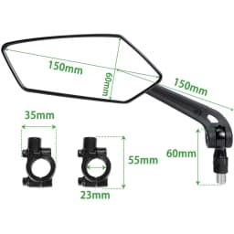 Tolex Bicycle Rearview Mirrors Adjustable 360° Rotate MTB Road Bike Handlebar RearView Mirrors Bicycle Accessories