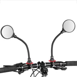 1/2PCS Bike Rearview Mirrors 360° Adjustable Handlebar Mirror with Bendable Hose for MTB Road Motorcycle