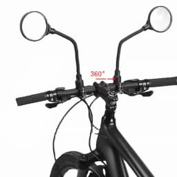1/2PCS Bike Rearview Mirrors 360° Adjustable Handlebar Mirror with Bendable Hose for MTB Road Motorcycle