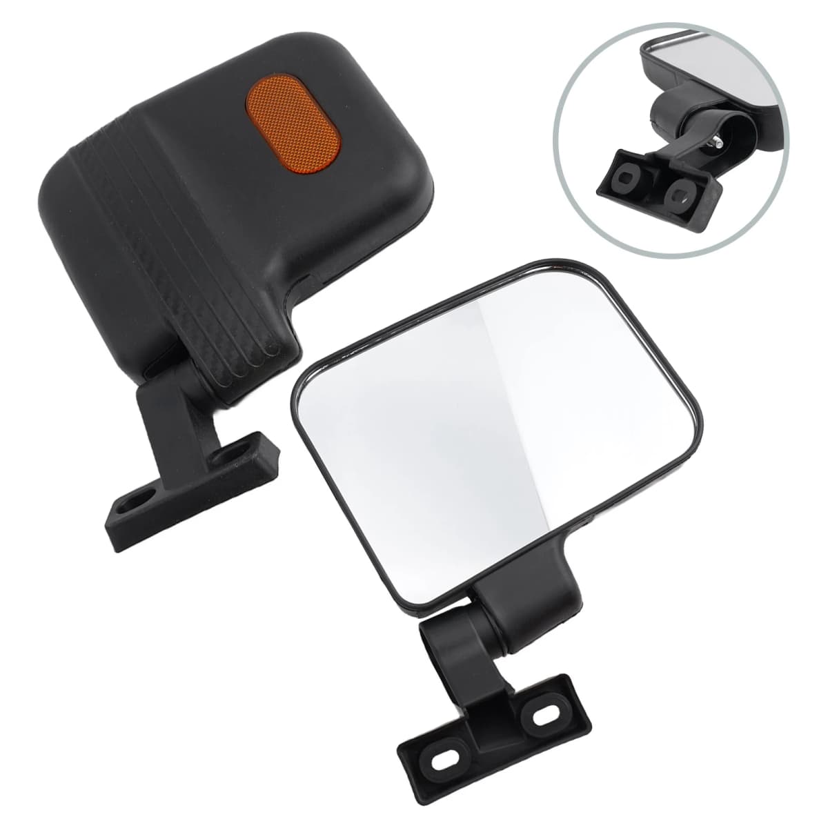 2pcs Left Right Electric Tricycle Mirror Closed For 360 Rotated Adjust Rearview Mirror For Jin Peng High Definition Ebike Mirror