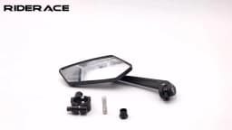 RIDERACE Bicycle Rear View Mirror Clear Bike Wide Range Back Sight Rearview Reflector Adjustable Handlebar Left Right Mirror