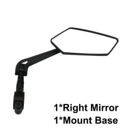 RIDERACE Bicycle Rear View Mirror Clear Bike Wide Range Back Sight Rearview Reflector Adjustable Handlebar Left Right Mirror