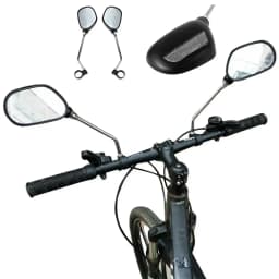 2pcs Bicycle Rearview Mirror Reflector Angle Adjustable Left Right Mirrors Outdoor Safety Riding Bicycle Handle Rearview Mirror