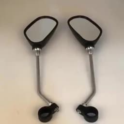 2pcs Bicycle Rearview Mirror Reflector Angle Adjustable Left Right Mirrors Outdoor Safety Riding Bicycle Handle Rearview Mirror