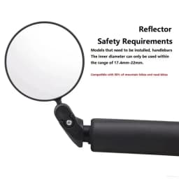 1-6PCS Universal Bicycle Rearview Mirror Adjustable Rotate Wide-Angle Cycling Handlebar Rear View for MTB Road Bike Accessories