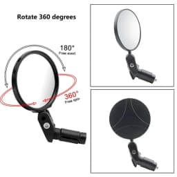1-6PCS Universal Bicycle Rearview Mirror Adjustable Rotate Wide-Angle Cycling Handlebar Rear View for MTB Road Bike Accessories