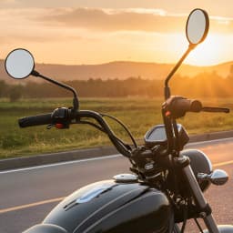 Wide Angle Bike Mirror 360 Rotatable Rearview Mirror for Bicycle Handlebar Thickened Aluminum Tube Anti Shock Convex Mirror