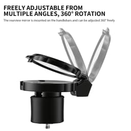 Bicycle Mini Handlebar Rearview Mirror Adjustable Rotate Clear Cycling Convex View Mirrors for MTB Road Bike Accessories