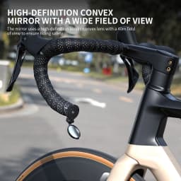 Bicycle Mini Handlebar Rearview Mirror Adjustable Rotate Clear Cycling Convex View Mirrors for MTB Road Bike Accessories