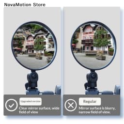 [NM]Bicycle Rearview Mirror Set,360 ° Rotatable,with Left And Right Adjustment Mounting,Suitable For Cycling And Outdoor Sports