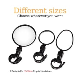 1/3/5PCS Bicycle Rearview Mirror 360 Degree Adjustable Rotatable Universal Cycling Handlebar Rear View Mirrors for MTB Road Bike