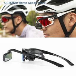 [TG820]Bike Bicycle Cycling Riding Glasses Rear View Mirror 360 Rearview Adjustment Rear View Eyeglass Mount Helmet