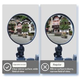 ~New Bicycle Rearview Mirror Set,360 ° Rotatable,with Left And Right Adjustment Mounting,Suitable For Cycling And Outdoor Sports