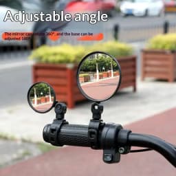 ~New Bicycle Rearview Mirror Set,360 ° Rotatable,with Left And Right Adjustment Mounting,Suitable For Cycling And Outdoor Sports