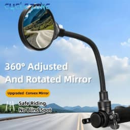 1/2PCS Bicycle Rearview Mirror 360 Rotatable Mountain Road Bike Handlebar Mirrors Adjustable Rear View Mirror Cycling Mirrors