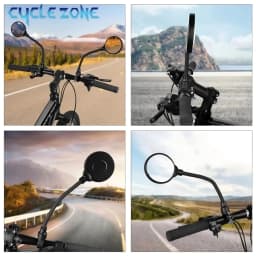 1/2PCS Bicycle Rearview Mirror 360 Rotatable Mountain Road Bike Handlebar Mirrors Adjustable Rear View Mirror Cycling Mirrors