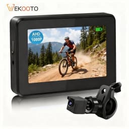 Universal 1080P Bike Rear View Camera 4.3" Monitor HD Night Vision Wide Angle for Mountain Road Bicycle Cycling