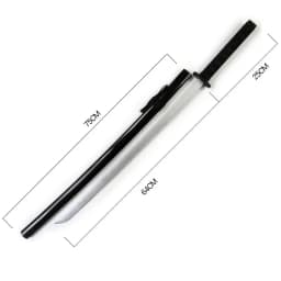 Large Samurai Katana Sword Anime Cosplay Prop Ninja Knife Iaido Original Wooden Real Size Japanese Katana Samurai Sabre Kid Toy