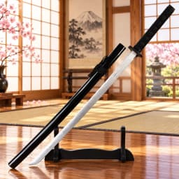Large Samurai Katana Sword Anime Cosplay Prop Ninja Knife Iaido Original Wooden Real Size Japanese Katana Samurai Sabre Kid Toy