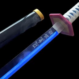 40inch Demon Slayer Glow Vapor LED Lightsabre Katana Anime Rengoku Cosplay Prop Real Size Japanese Katana Frog Samurai Sword Toy