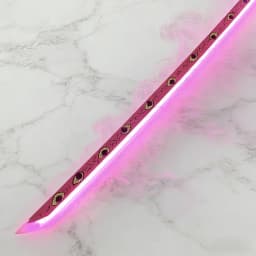 40inch Demon Slayer Kokushibo Katana LED Lightsabre Mist Original Cosplay Accessories Prop Wood Katana Vapor Schwert Toy Gift