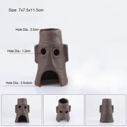 Ceramic Aquarium Decoration Fish Shrimps Shelter House Pottery Scorpion House Canister Simulation Stone Fish Tank Decor Great