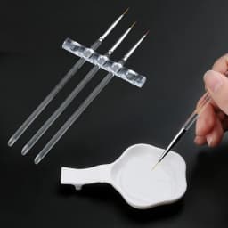 1 Set Nail Brush Holder Stand Salon Pen Rack Accessoire Brushes For Manicure Tool Acrylic Nail Art Brush Holder Carrier Storage