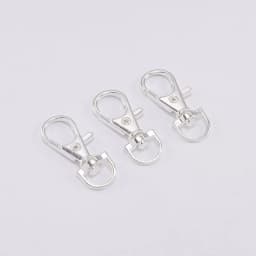 10Pcs/Lot Swivel Lobster Clasp Hooks Keychain Split Key Ring Connector for Bag Belt Dog Chains DIY Jewelry Making Findings