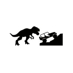 Car Sticker For Jeep T-rex Tyrannosaurus Rex Decals Dinosaur Vinyl Sticker For Jeep Car Window Laptop Decoration